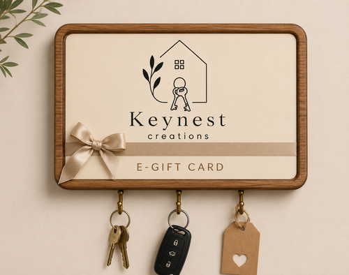 Instant email gift card for personalized wooden creations
